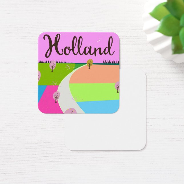 Affiche de voyage des champs de Hollande (Bureau)