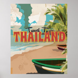 Affiche de voyage des Mariages thaïlandais.