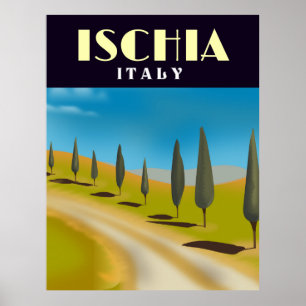 Affiche de voyage d'Ischia Italie