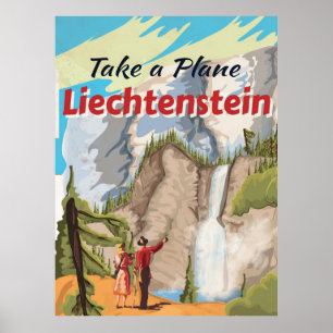 Affiche de voyage du Liechtenstein