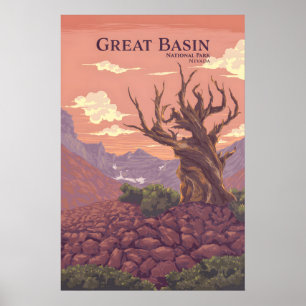 Affiche de voyage du Parc national Great Basin