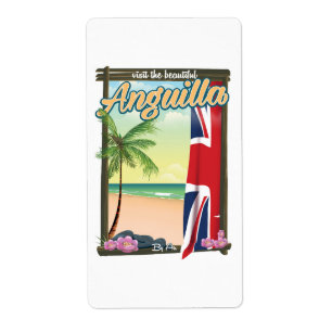 Affiche de voyage du Territoire britannique d'Angu