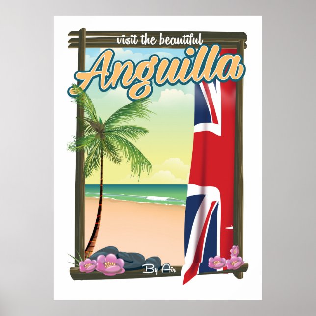Affiche de voyage du Territoire britannique d'Angu (Devant)