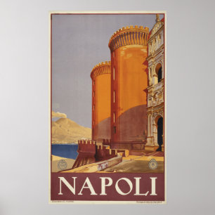 Affiche De Voyage Du Vésuve Et De La Baie De Naple