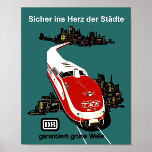 Affiche de voyage en Allemagne