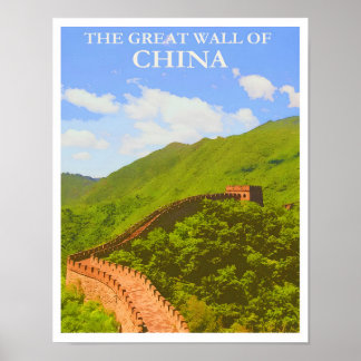 Affiche de voyage en Chine