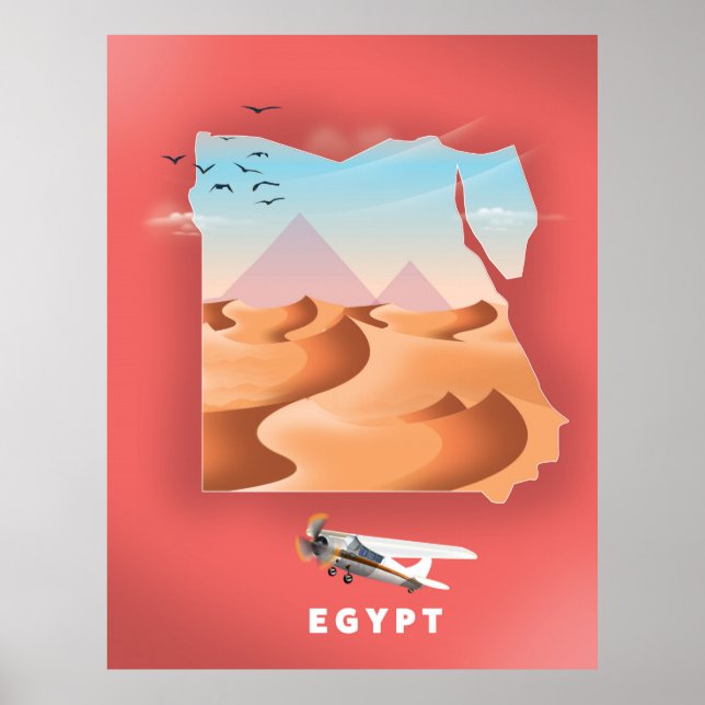 Affiche de voyage en Egypte (Devant)