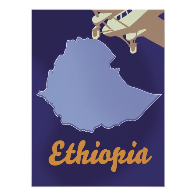 Affiche de voyage en Éthiopie (Devant)