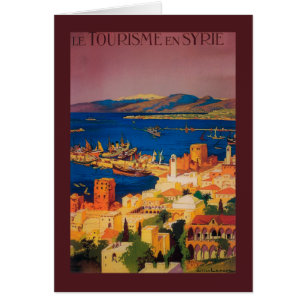 Affiche de voyage en France, tournée en Syrie