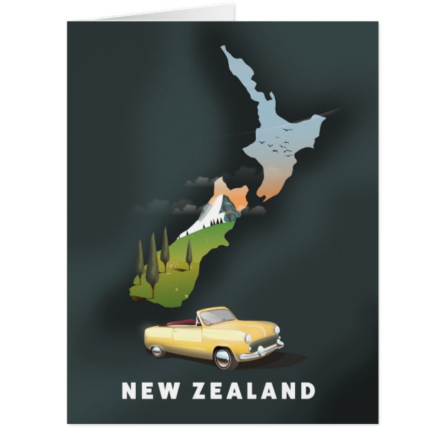 Affiche de voyage en Nouvelle-Zélande (Devant)
