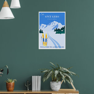 Affiche de voyage en Ontario, Canada