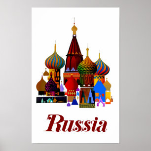 Affiche de voyage en Russie