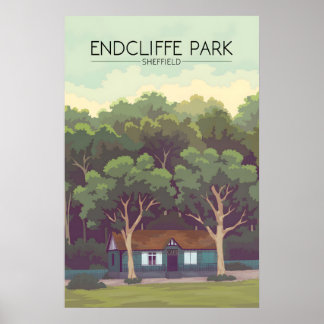 Affiche de voyage Endcliffe Park Sheffield