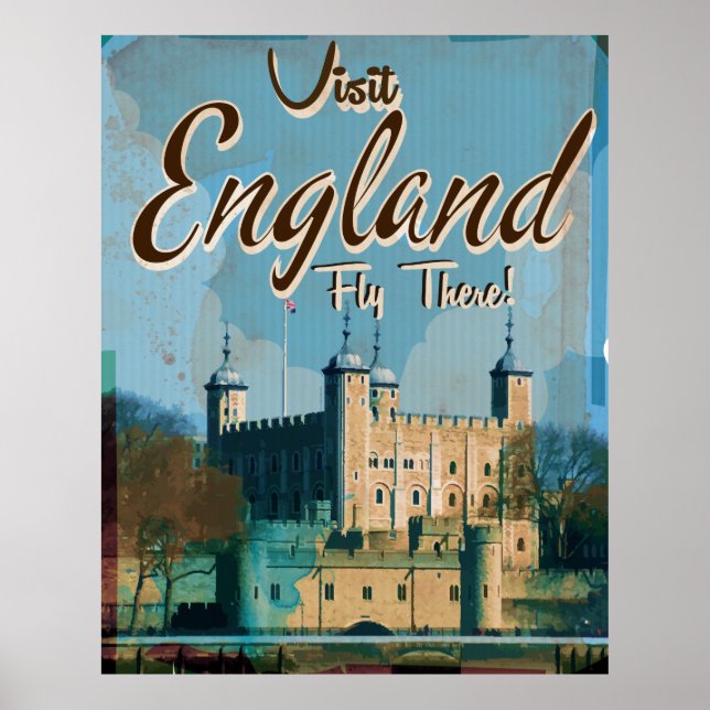 affiche de voyage England Vintage (Devant)