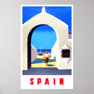 Affiche de voyage espagnole vintage