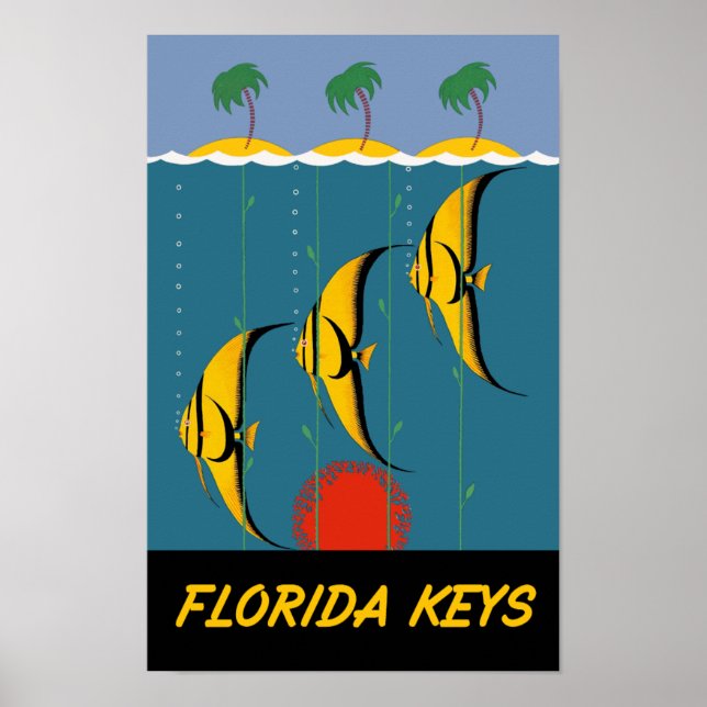 affiche de voyage Florida Keys (Devant)