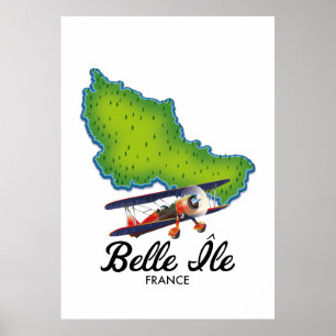Affiche de voyage française de Belle Île