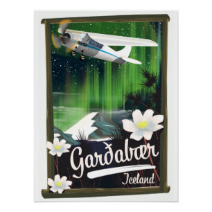 Affiche de voyage Garðabær Islande