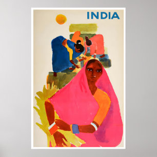 Affiche de voyage Impression d'art indien Peinture