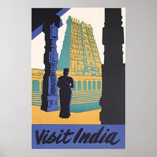 Affiche de voyage Inde Art indien Impression hindo