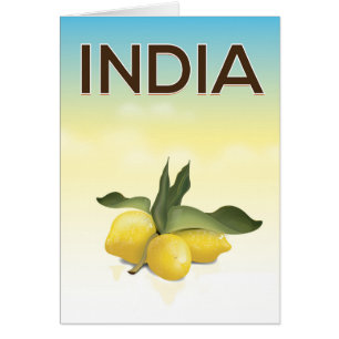 Affiche de voyage India Lemon