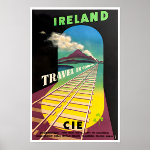 Affiche de voyage Irlande Art irlandais CIE Impres
