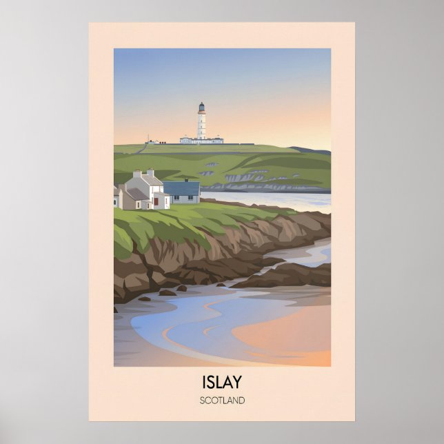 Affiche de voyage Islay Écosse (Devant)