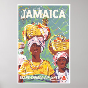 Affiche de voyage jamaïcaine Cadeau Jamaïque TCA I