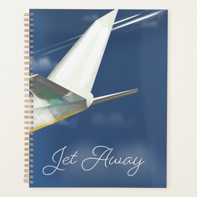 Affiche de voyage Jet Away. (Devant)