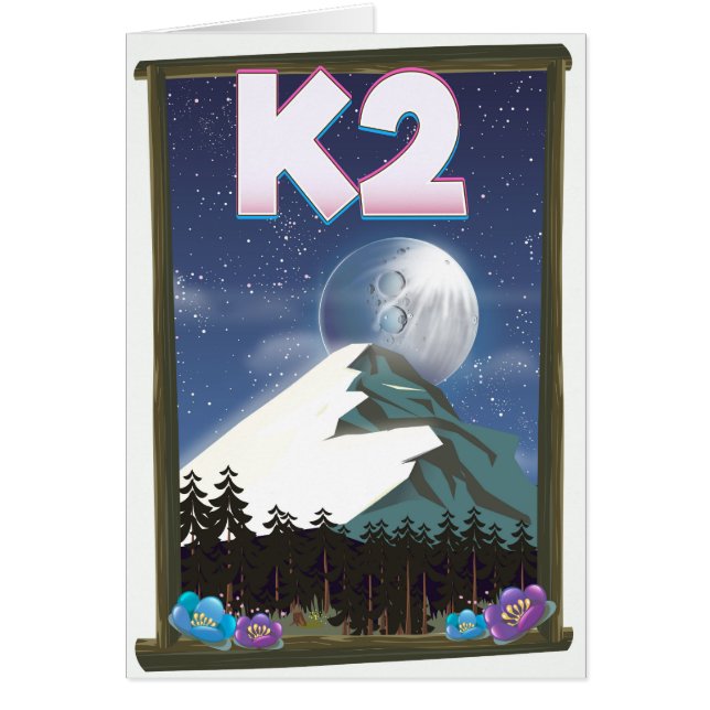 Affiche de voyage K2 Mountain (Devant)
