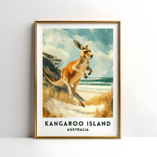 Affiche de voyage Kangaroo Island Australie