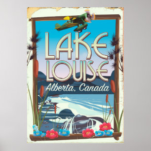 Affiche de voyage Lac Louise, Alberta Canada