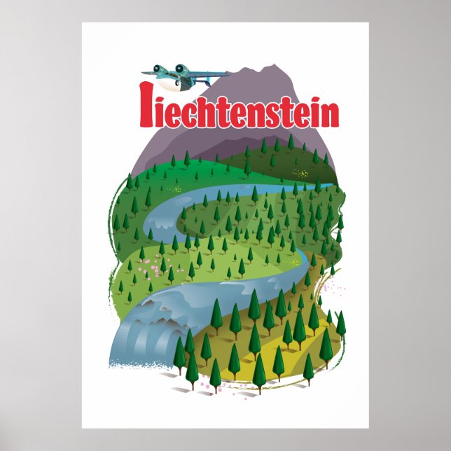 affiche de voyage liechtenstein (Devant)