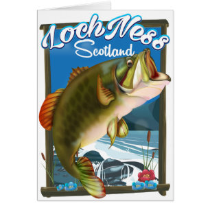 Affiche de voyage Loch Ness Écosse Pêche