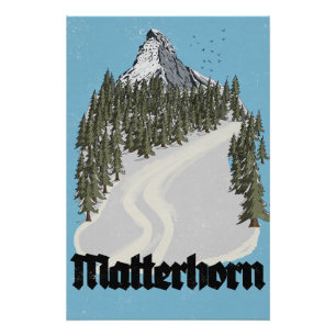 Affiche de voyage Matterhorn Suisse