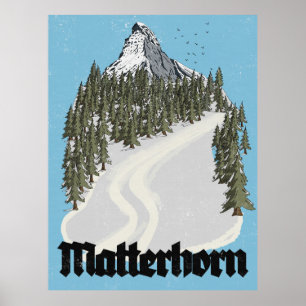 Affiche de voyage Matterhorn Suisse