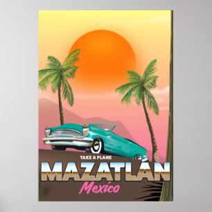 Affiche de voyage Mazatlán Mexique