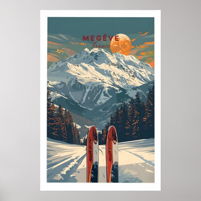 Affiche de voyage Megève - France 1 (Devant)