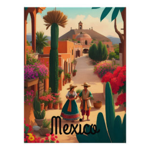 Affiche de voyage Mexique