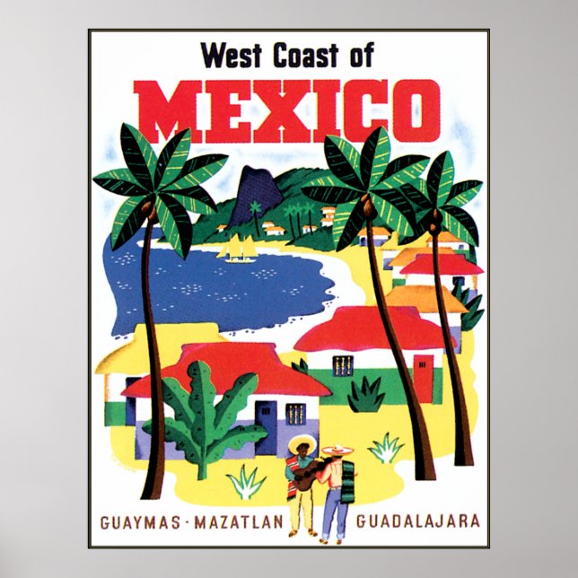 Affiche de voyage Mexique (Devant)