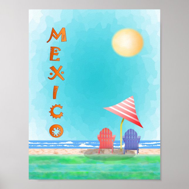 Affiche de voyage Mexique (Devant)