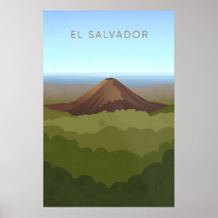 Affiche de voyage minimaliste El Salvador