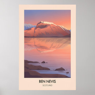 Affiche de voyage moderne Ben Nevis