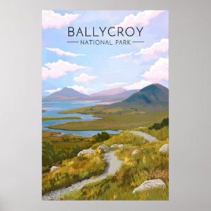 Affiche de voyage Parc national de Ballycroy Irlan