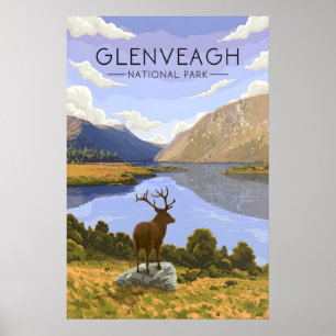 Affiche de voyage Parc national de Glenveagh Irlan