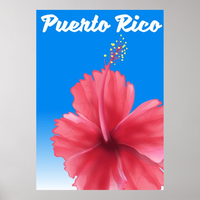 Affiche de voyage Porto Rico Flor de maga (Devant)