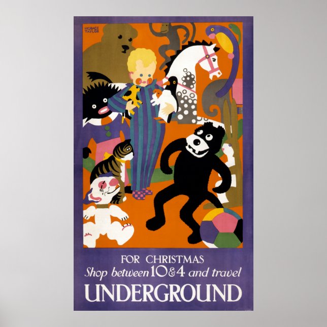 Affiche De Voyage Pour Londres Métro (Devant)