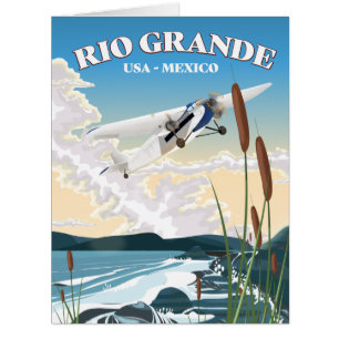 Affiche de voyage Rio Grande États-Unis Mexique