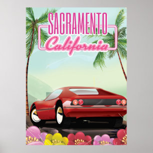 Affiche de voyage Sacramento Californie