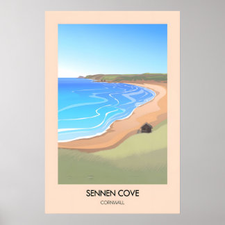 Affiche de voyage Sennen Cove Cornwall